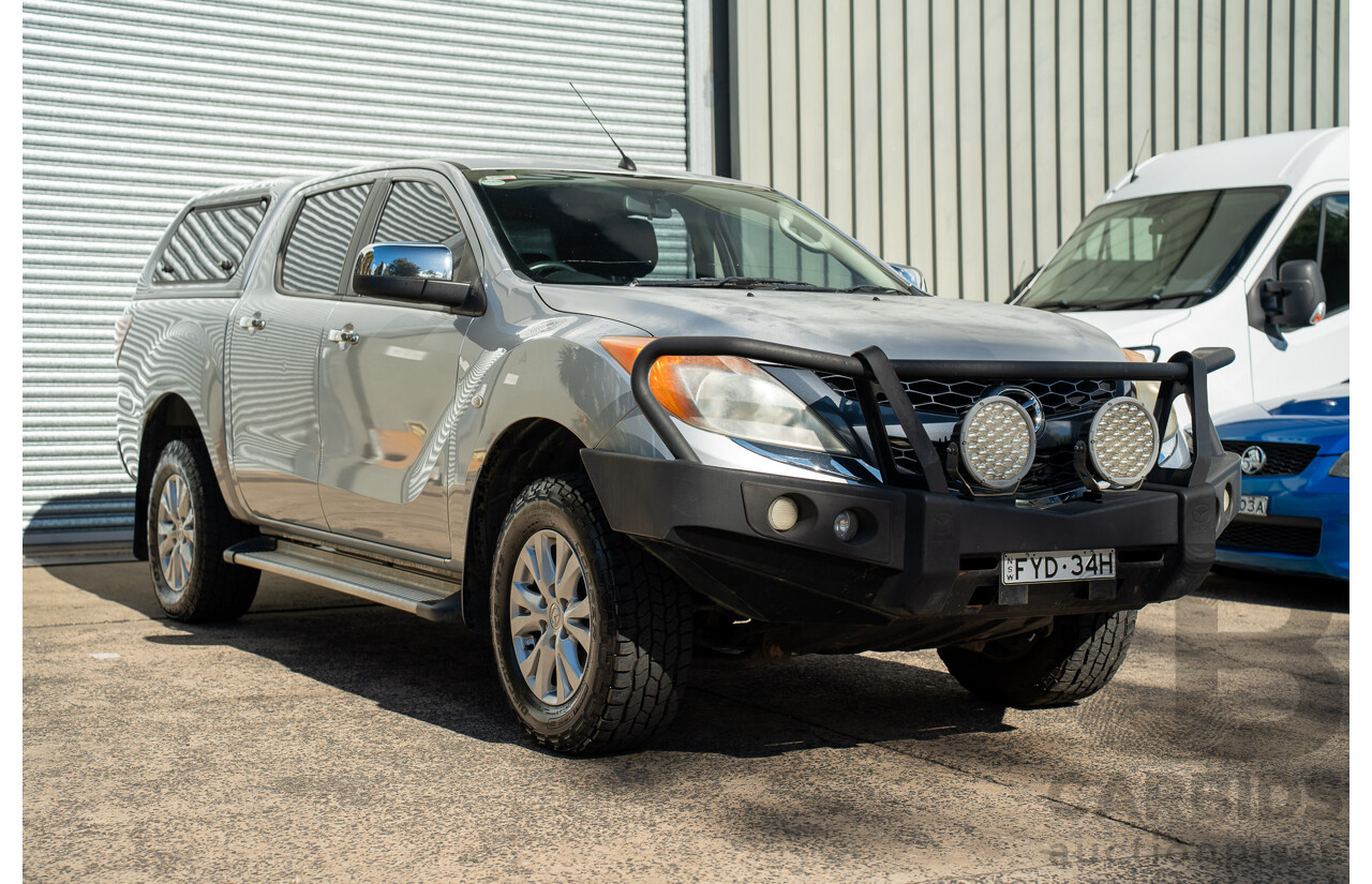 9/2011 Mazda BT-50 XTR (4x4) Dual Cab Utility Silver Or Chrome 3.2L