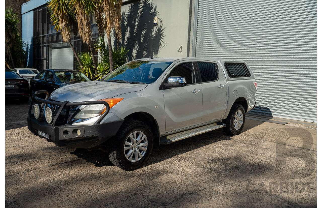9/2011 Mazda BT-50 XTR (4x4) Dual Cab Utility Silver Or Chrome 3.2L