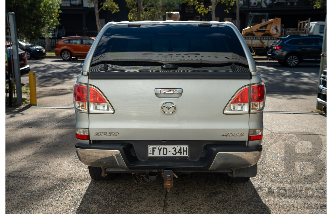 9/2011 Mazda BT-50 XTR (4x4) Dual Cab Utility Silver Or Chrome 3.2L