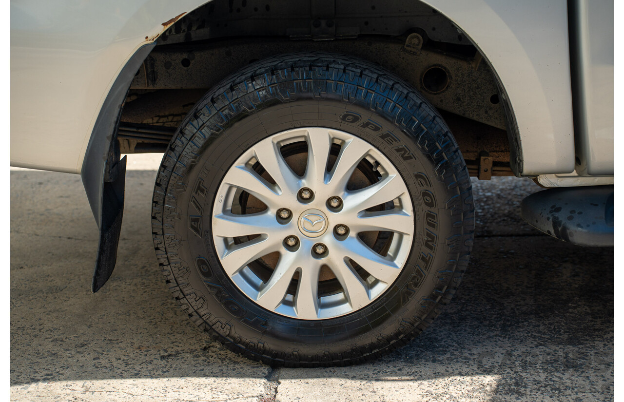 9/2011 Mazda BT-50 XTR (4x4)  Dual Cab Utility Silver Or Chrome 3.2L