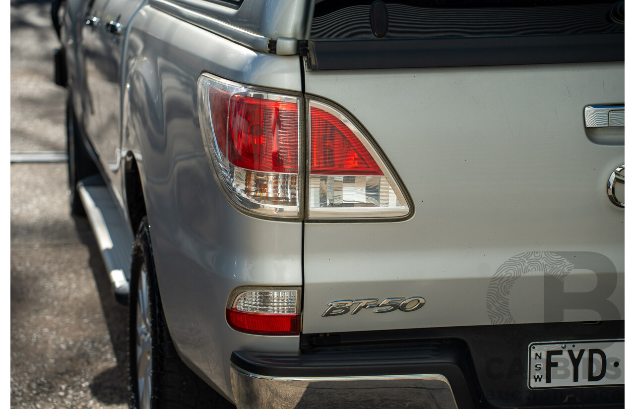 9/2011 Mazda BT-50 XTR (4x4)  Dual Cab Utility Silver Or Chrome 3.2L