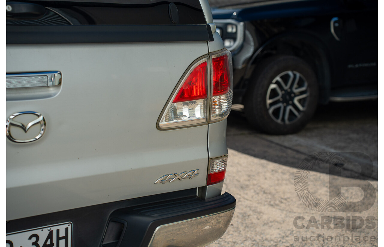 9/2011 Mazda BT-50 XTR (4x4)  Dual Cab Utility Silver Or Chrome 3.2L