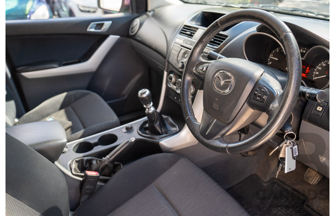 9/2011 Mazda BT-50 XTR (4x4)  Dual Cab Utility Silver Or Chrome 3.2L