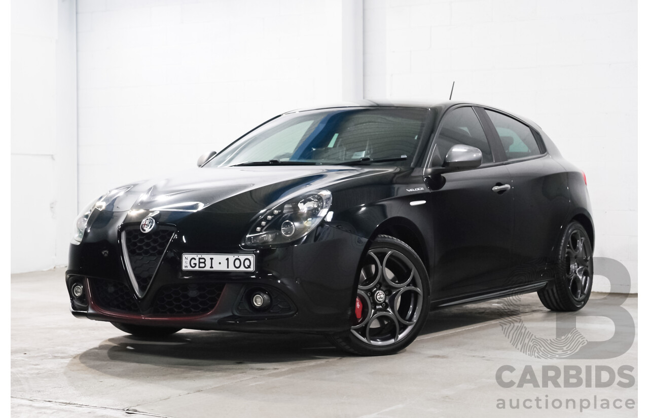 10/2017 Alfa Romeo Giulietta Veloce TCT (FWD) Series 2 5d Hatchback Alfa Black Turbo 1.7L