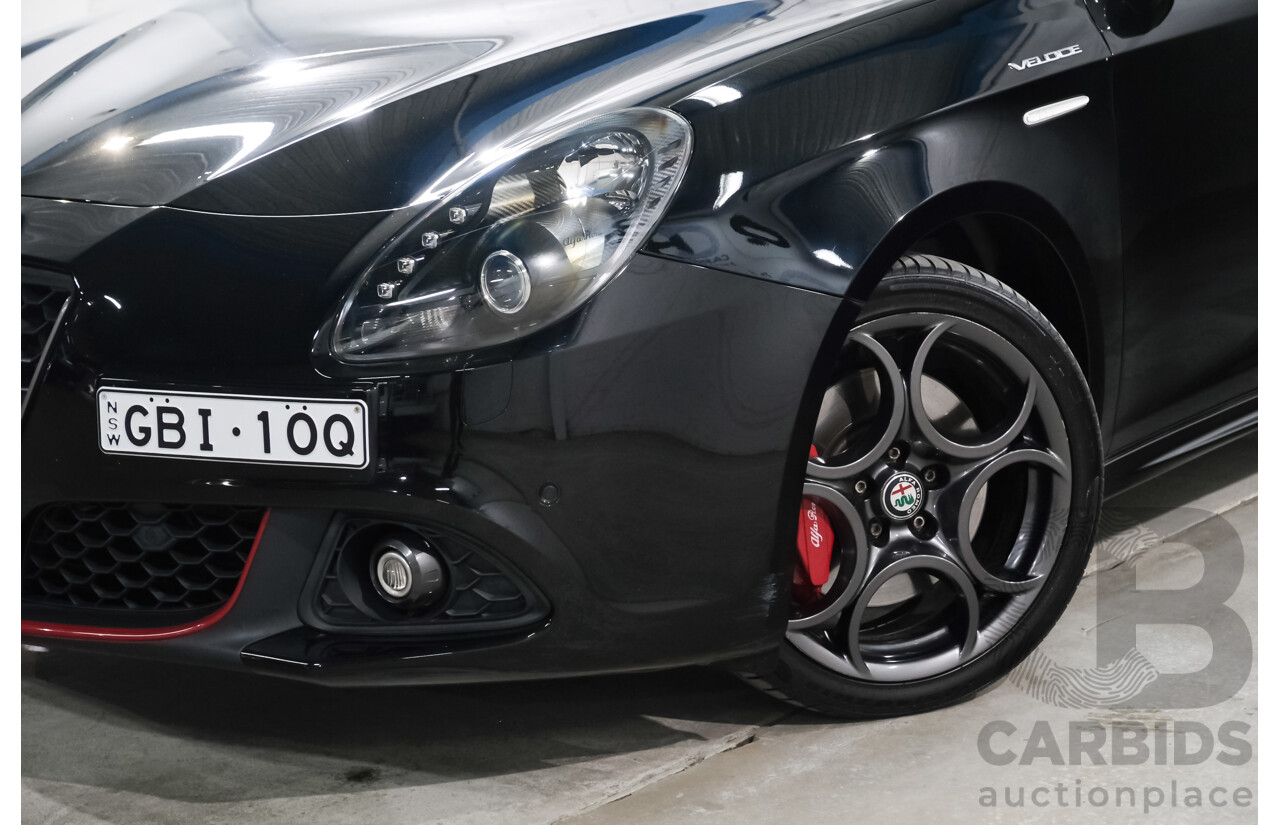 10/2017 Alfa Romeo Giulietta Veloce TCT (FWD) Series 2 5d Hatchback Alfa Black Turbo 1.7L