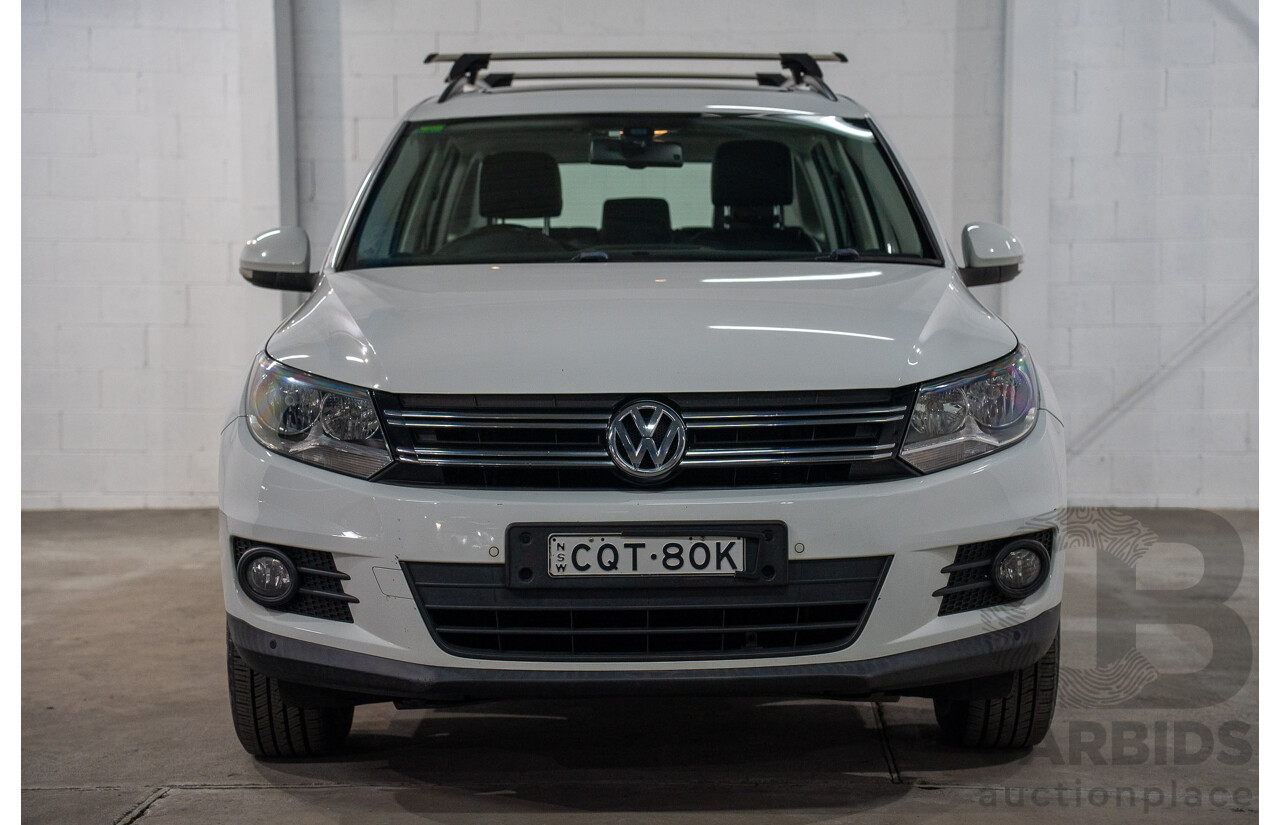 02/2014 Volkswagen Tiguan 103 TDI PACIFIC AWD 5NC MY14 4D Wagon Pure White Diesel Turbo 2.0L