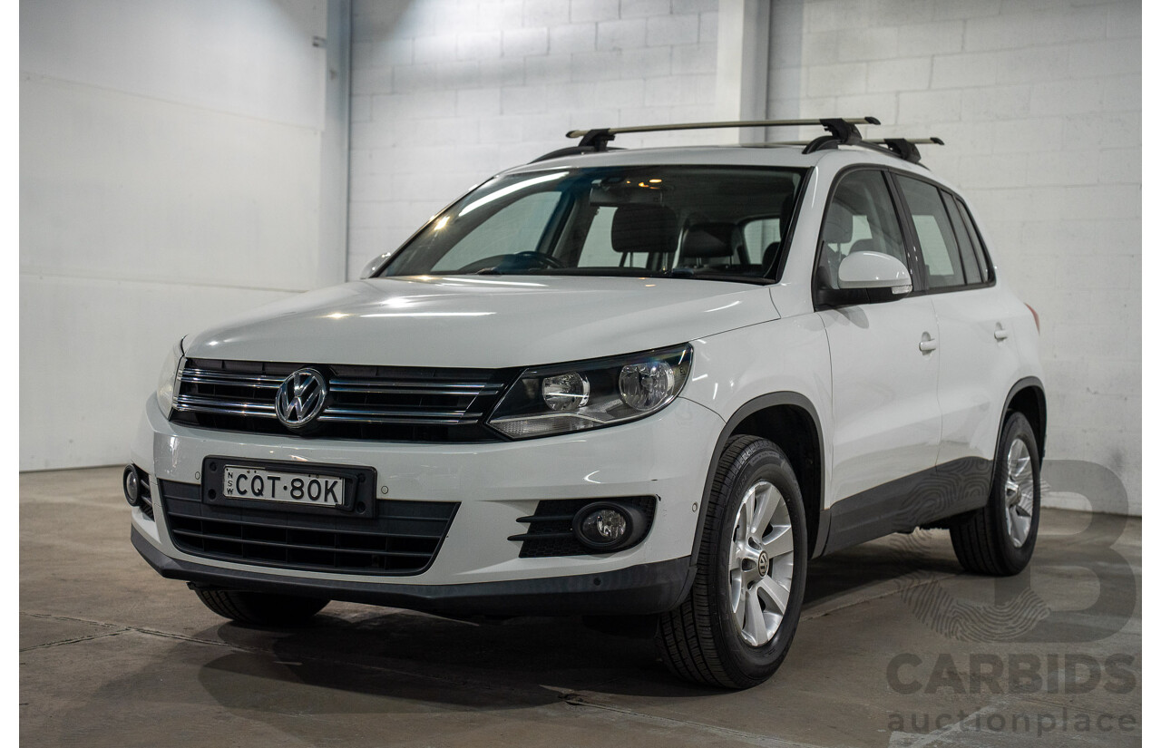 02/2014 Volkswagen Tiguan 103 TDI PACIFIC AWD 5NC MY14 4D Wagon Pure White Diesel Turbo 2.0L
