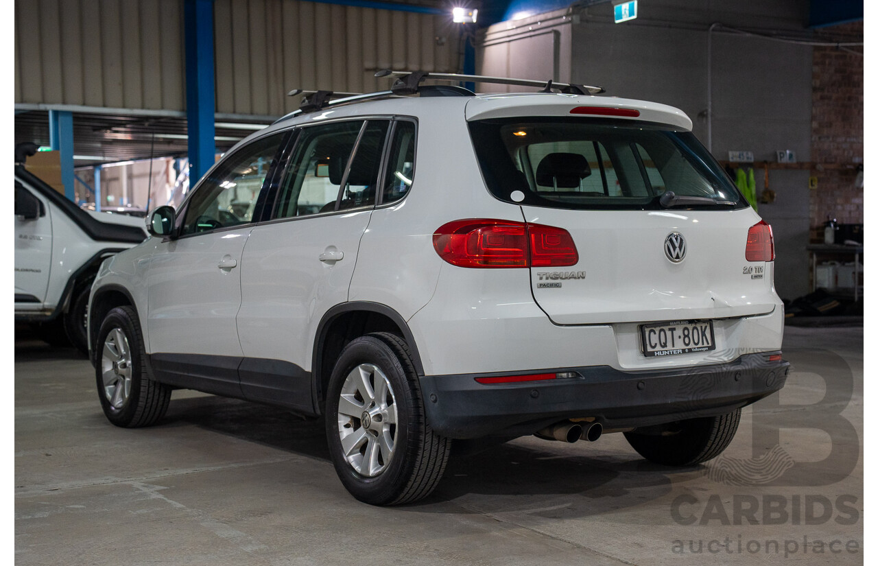 02/2014 Volkswagen Tiguan 103 TDI PACIFIC AWD 5NC MY14 4D Wagon Pure White Diesel Turbo 2.0L
