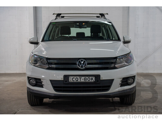1660602 · 02/2014 Volkswagen Tiguan 103 TDI PACIFIC AWD 5NC MY14 4D Wagon Pure White Diesel Turbo 2.0L