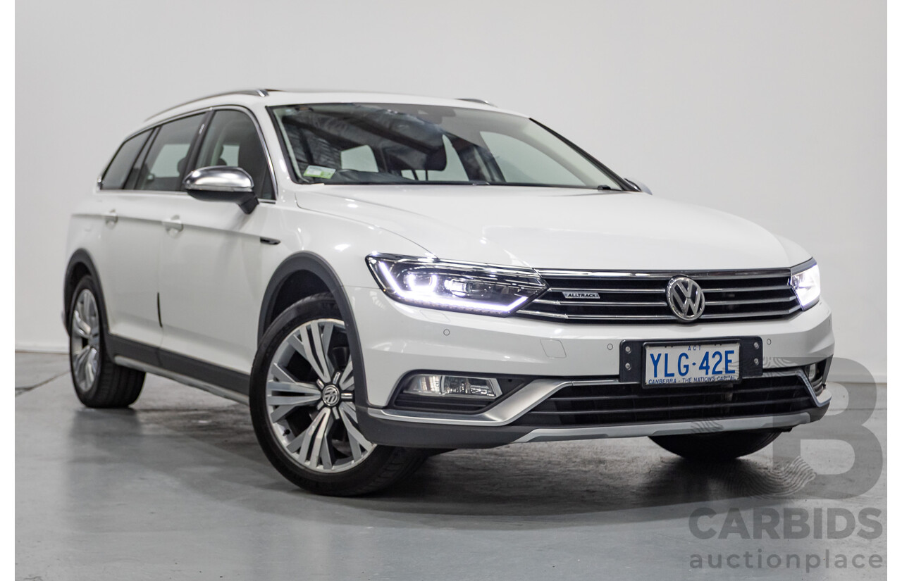 9/2016 Volkswagen Passat Alltrack 140 TDI (AWD) 3C MY16 4d Wagon Pure White Turbo Diesel 2.0L