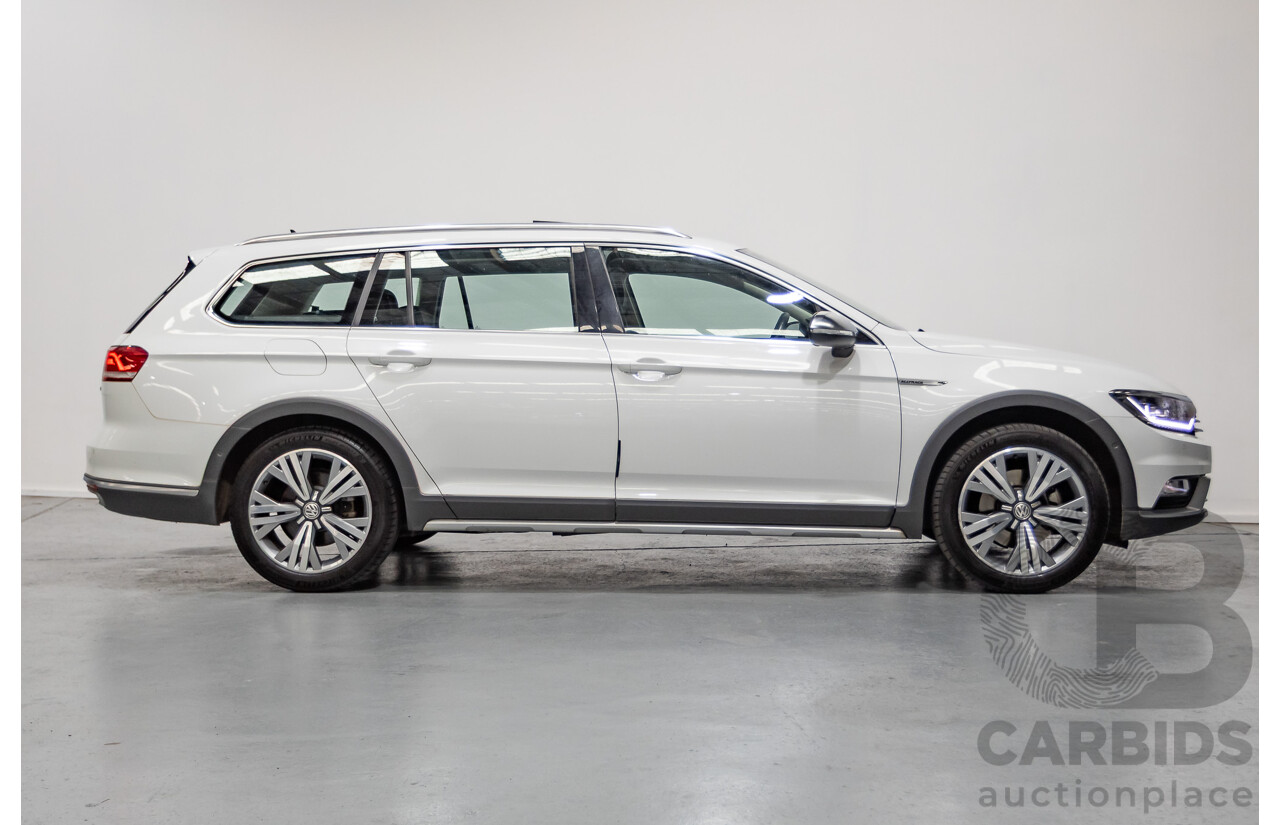 9/2016 Volkswagen Passat Alltrack 140 TDI (AWD) 3C MY16 4d Wagon Pure White Turbo Diesel 2.0L