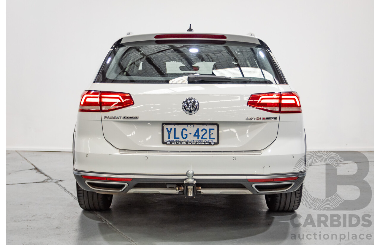 9/2016 Volkswagen Passat Alltrack 140 TDI (AWD) 3C MY16 4d Wagon Pure White Turbo Diesel 2.0L