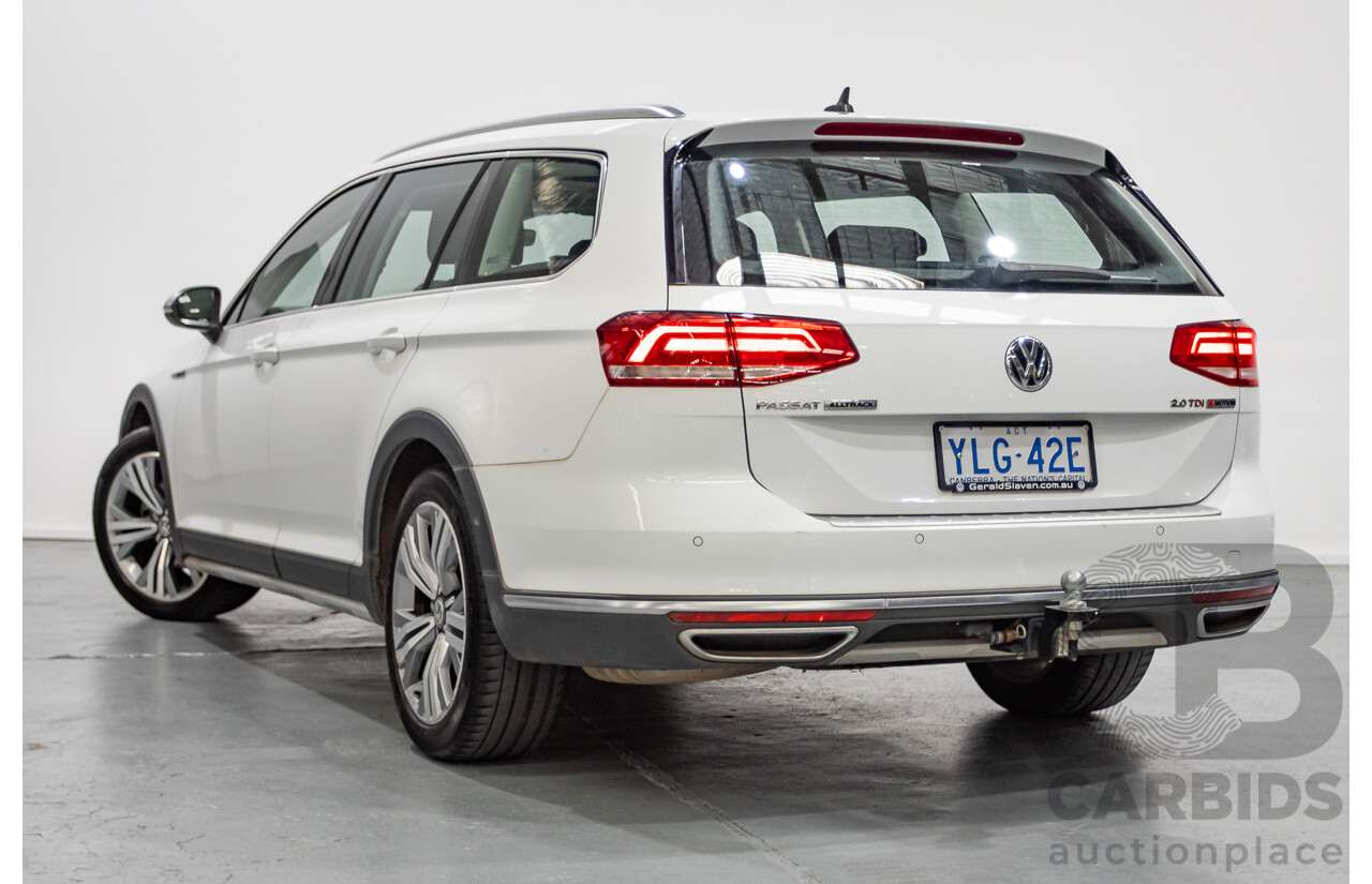 9/2016 Volkswagen Passat Alltrack 140 TDI (AWD) 3C MY16 4d Wagon Pure White Turbo Diesel 2.0L