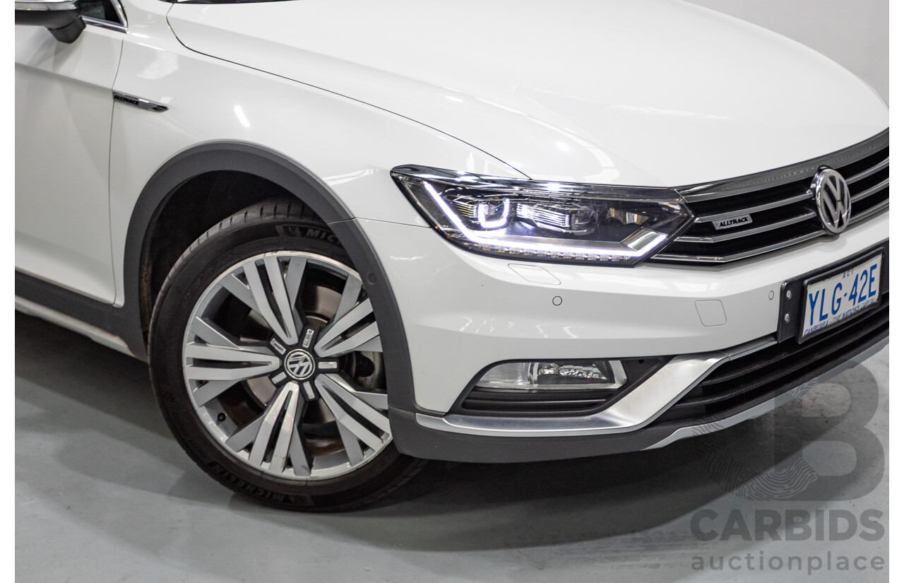 9/2016 Volkswagen Passat Alltrack 140 TDI (AWD) 3C MY16 4d Wagon Pure White Turbo Diesel 2.0L
