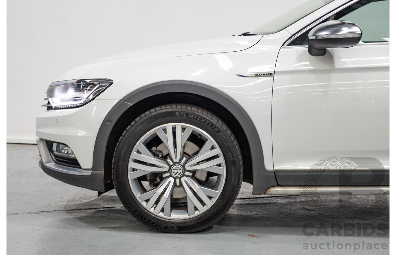 9/2016 Volkswagen Passat Alltrack 140 TDI (AWD) 3C MY16 4d Wagon Pure White Turbo Diesel 2.0L