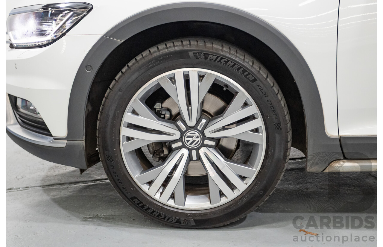 9/2016 Volkswagen Passat Alltrack 140 TDI (AWD) 3C MY16 4d Wagon Pure White Turbo Diesel 2.0L