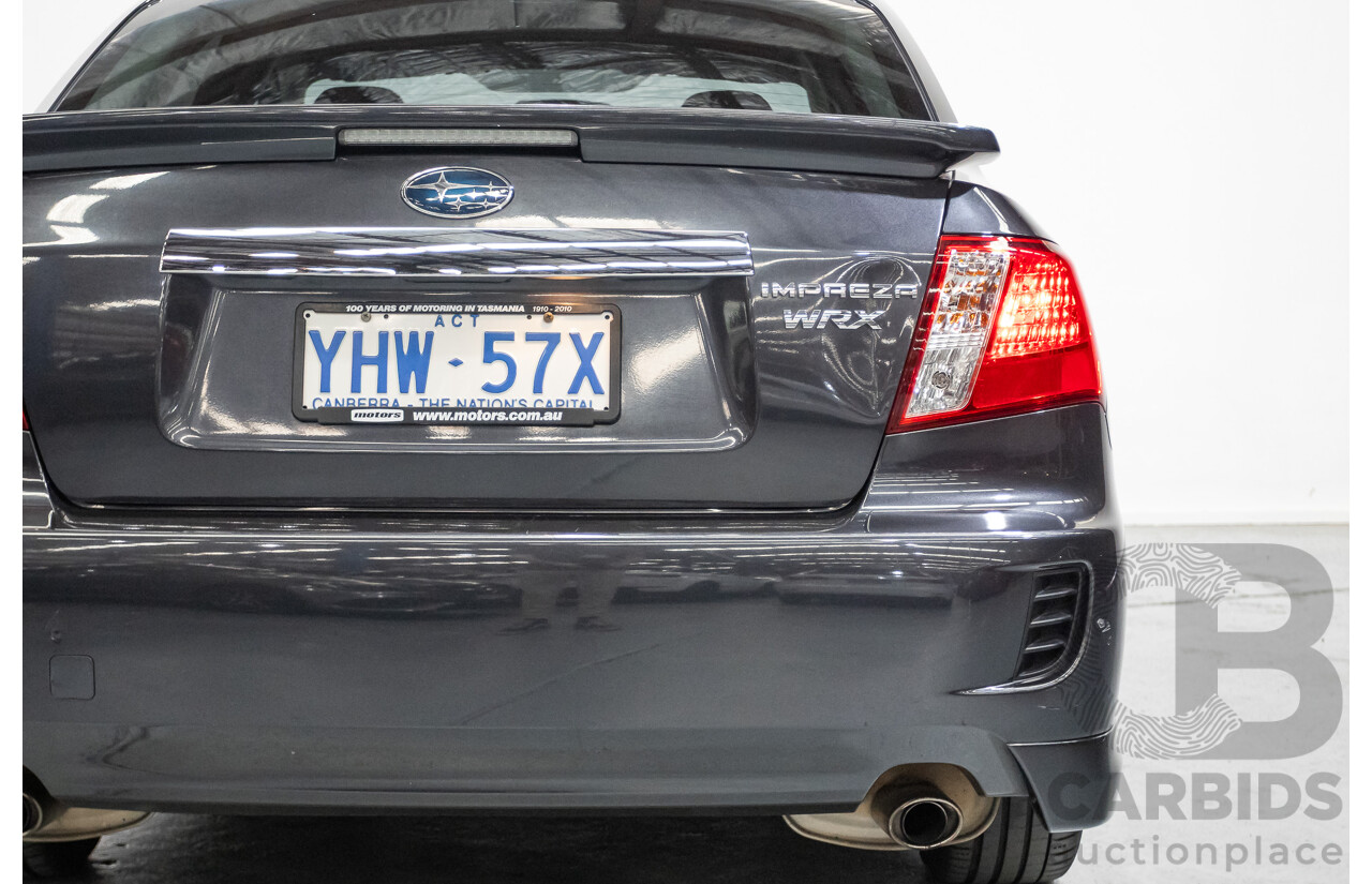 1/2009 Subaru Impreza WRX (AWD) MY09 4d Sedan Grey Turbo 2.5L