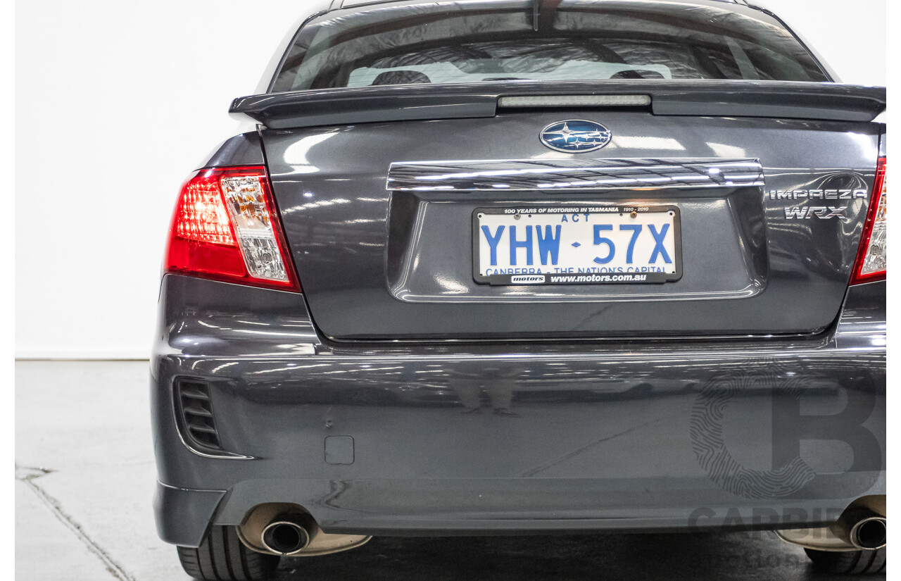 1/2009 Subaru Impreza WRX (AWD) MY09 4d Sedan Grey Turbo 2.5L
