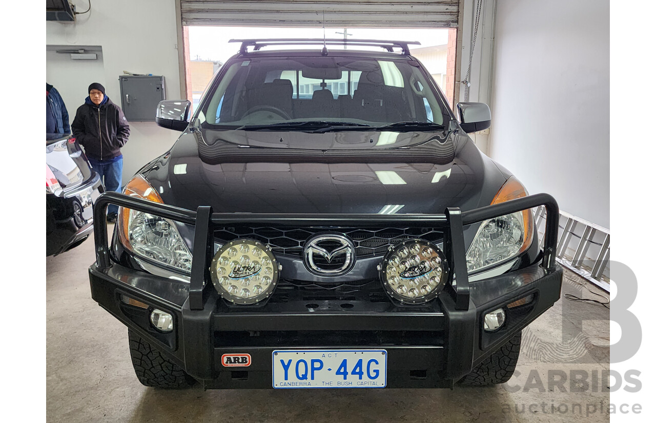 3/2012 Mazda Bt50 XTR (4x4)  Dual Cab Utility Black 3.2L