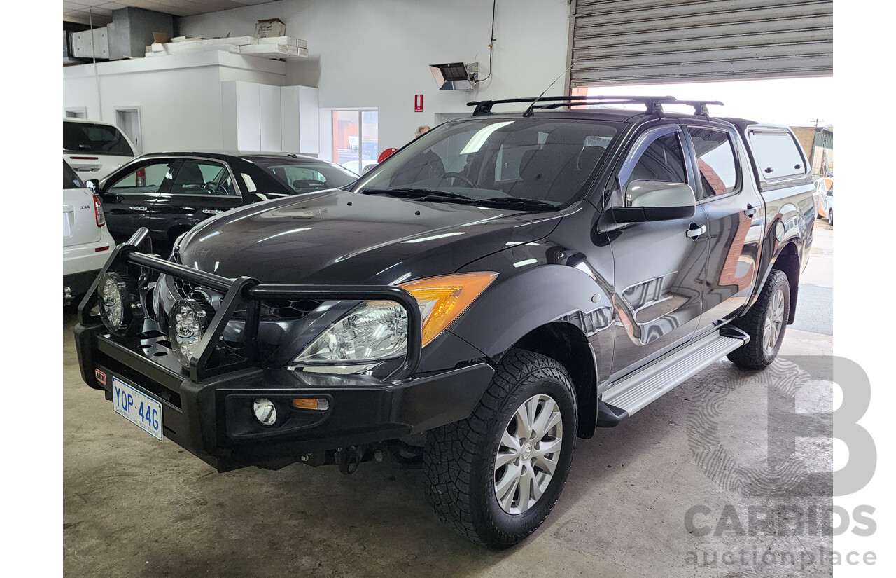3/2012 Mazda Bt50 XTR (4x4)  Dual Cab Utility Black 3.2L
