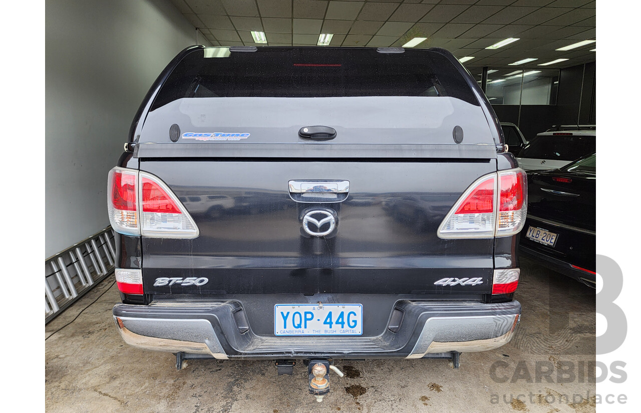 3/2012 Mazda Bt50 XTR (4x4)  Dual Cab Utility Black 3.2L