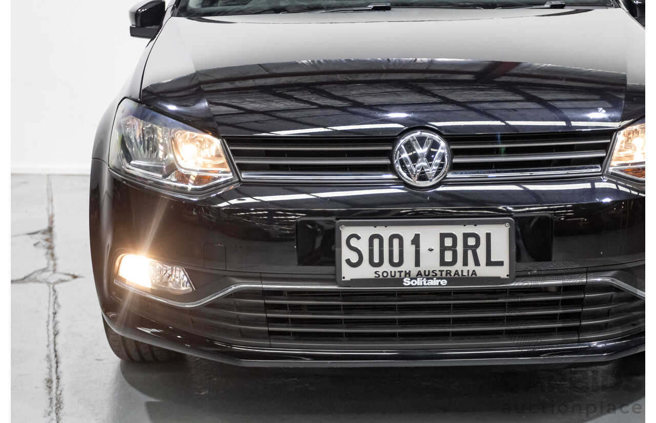 7/2017 Volkswagen Polo 81 TSI Comfortline 6R MY17 5d Hatchback Deep Black Pearlescent Turbo 1.2L