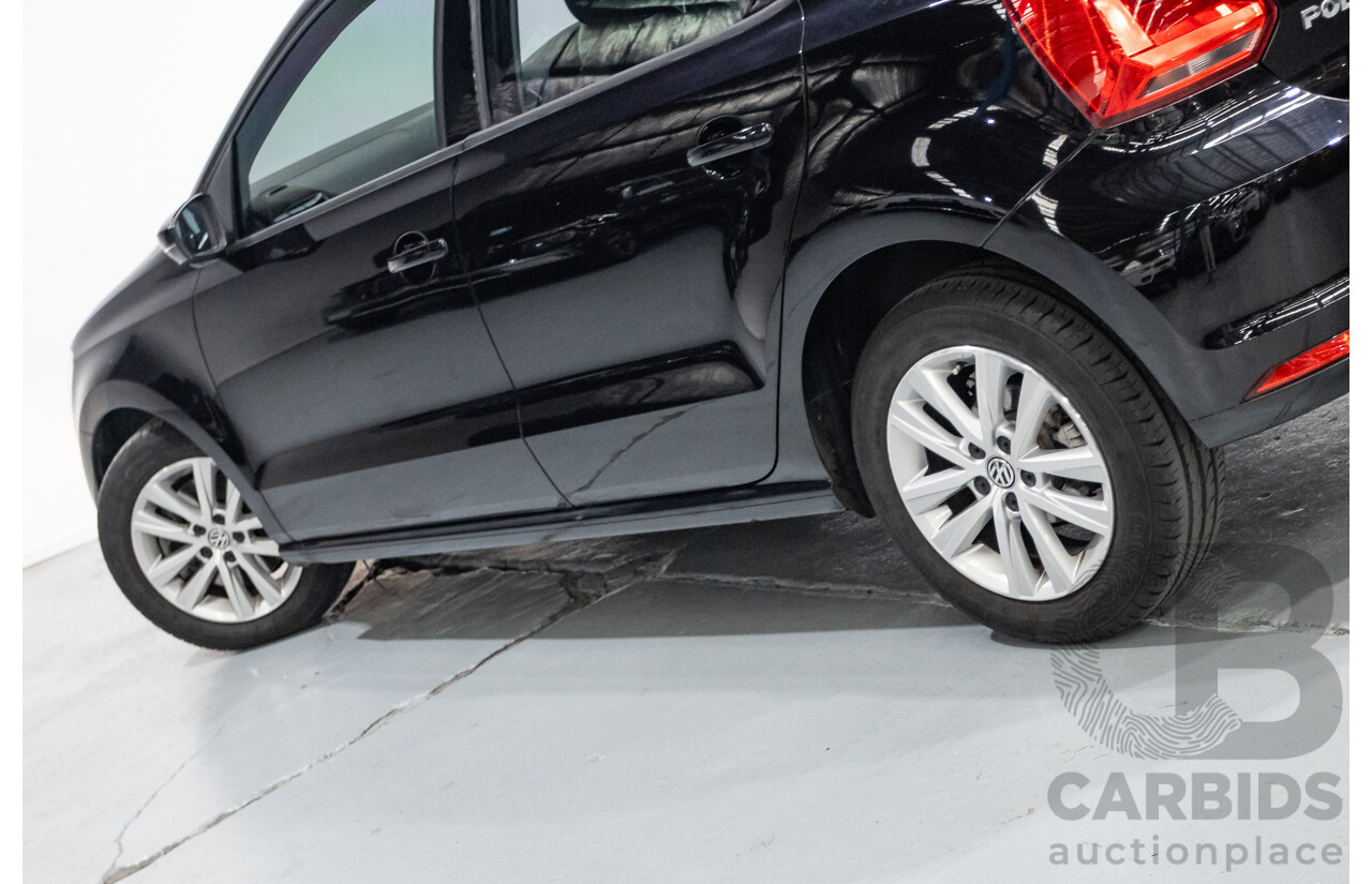 7/2017 Volkswagen Polo 81 TSI Comfortline 6R MY17 5d Hatchback Deep Black Pearlescent Turbo 1.2L