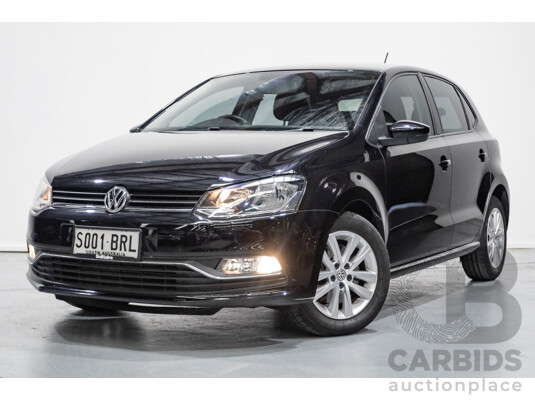 7/2017 Volkswagen Polo 81 TSI Comfortline 6R MY17 5d Hatchback Deep Black Pearlescent Turbo 1.2L