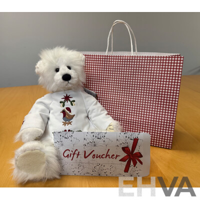 Holly Jolly Charlie Bear and $100  Under the Mistletoe Voucher