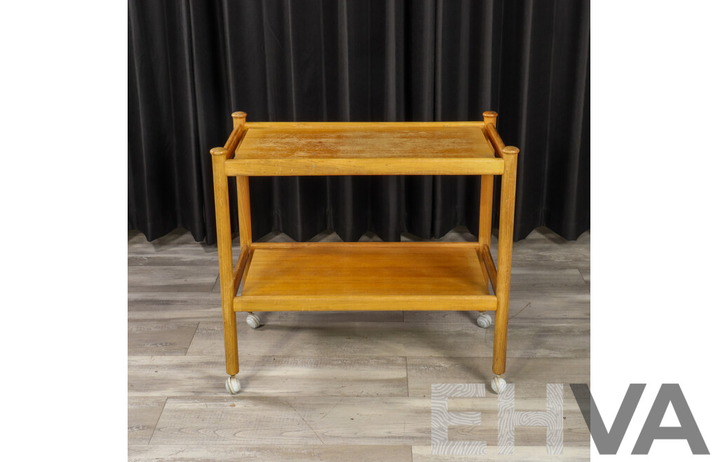 Vintage Teak Tea Trolley