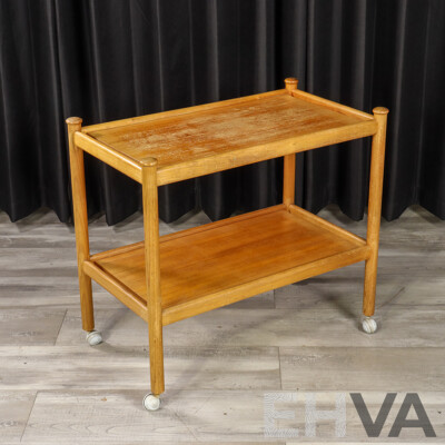 Vintage Teak Tea Trolley