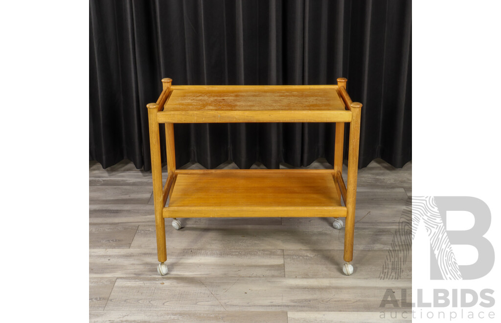 Vintage Teak Tea Trolley