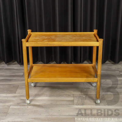 Vintage Teak Tea Trolley