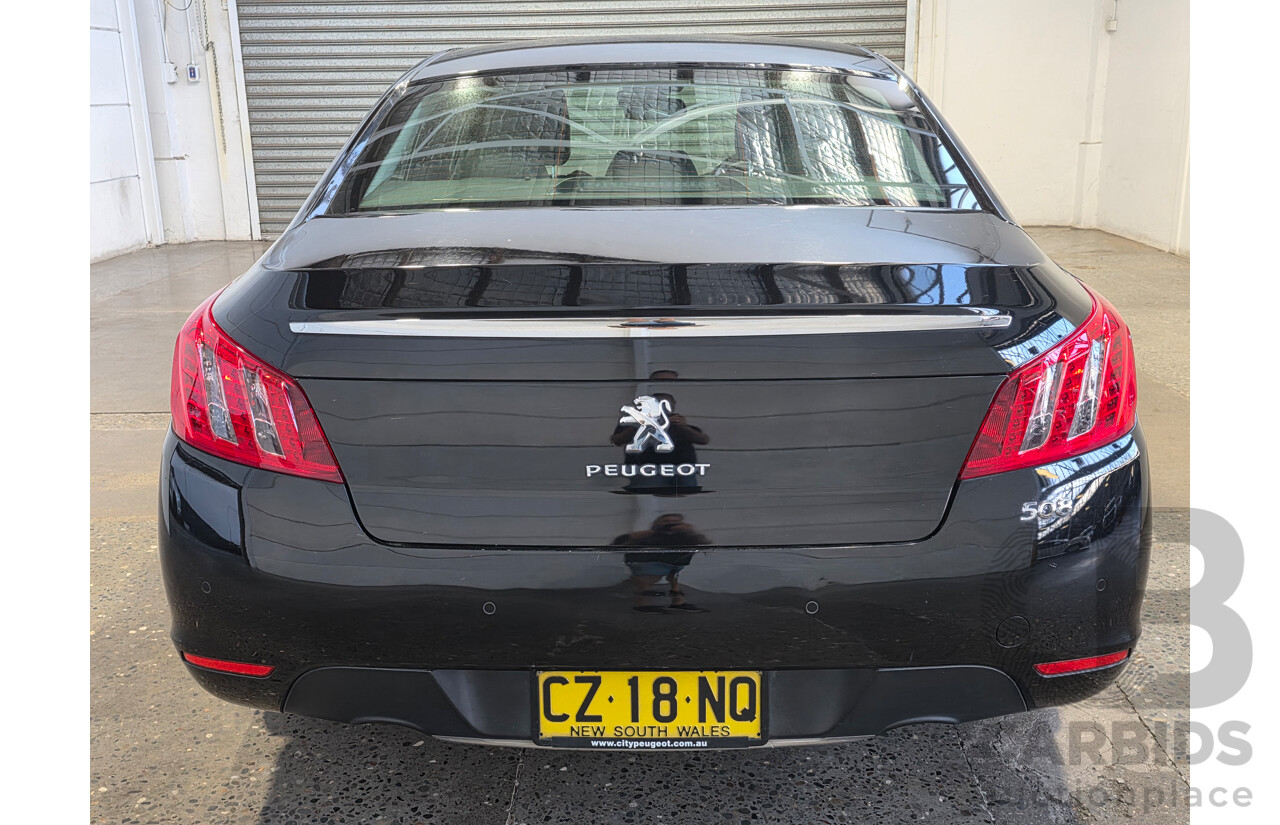 8/2013 Peugeot 508 Allure 1.6T 4d Sedan Black Turbo 1.6L