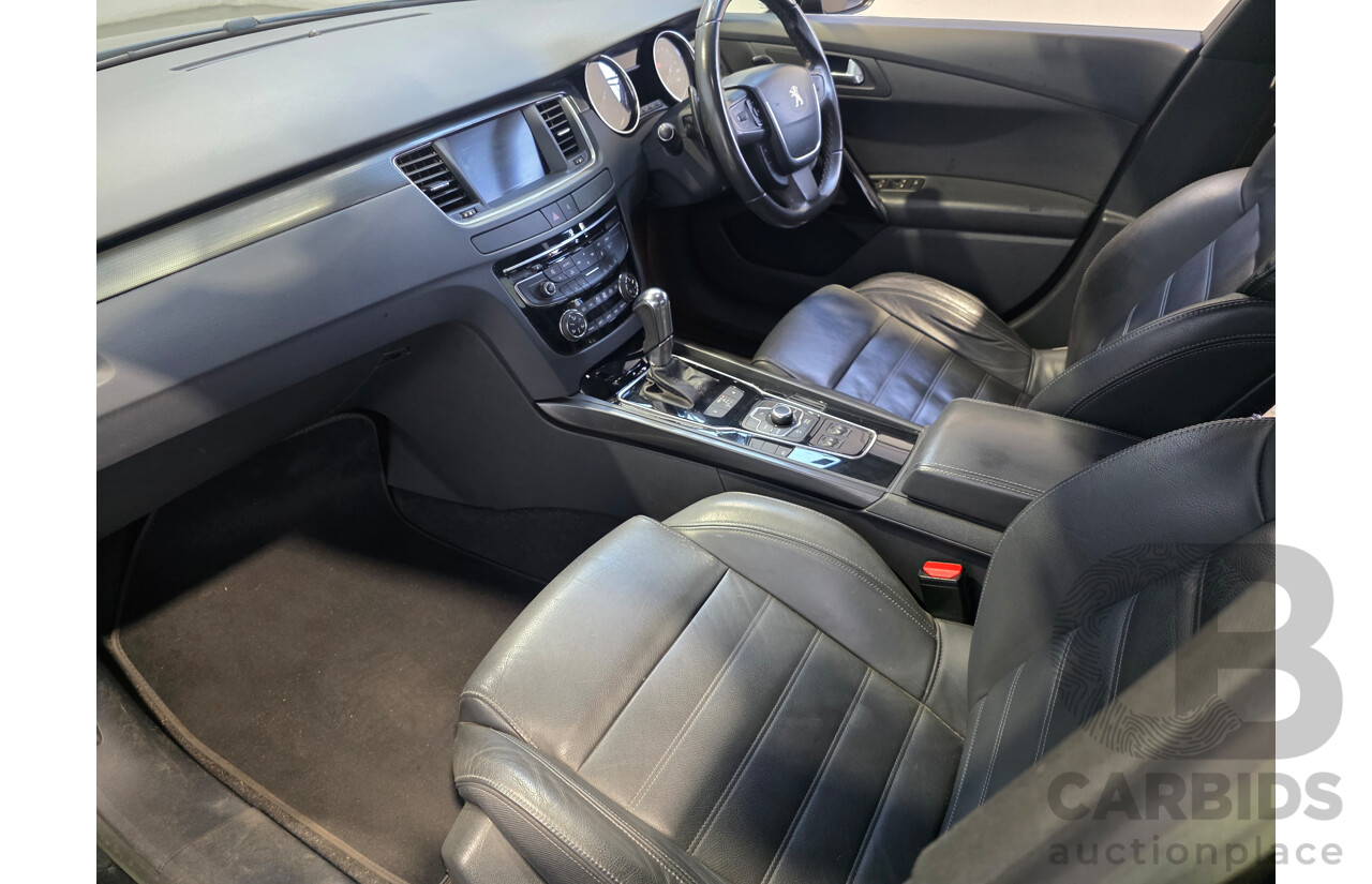 8/2013 Peugeot 508 Allure 1.6T 4d Sedan Black Turbo 1.6L