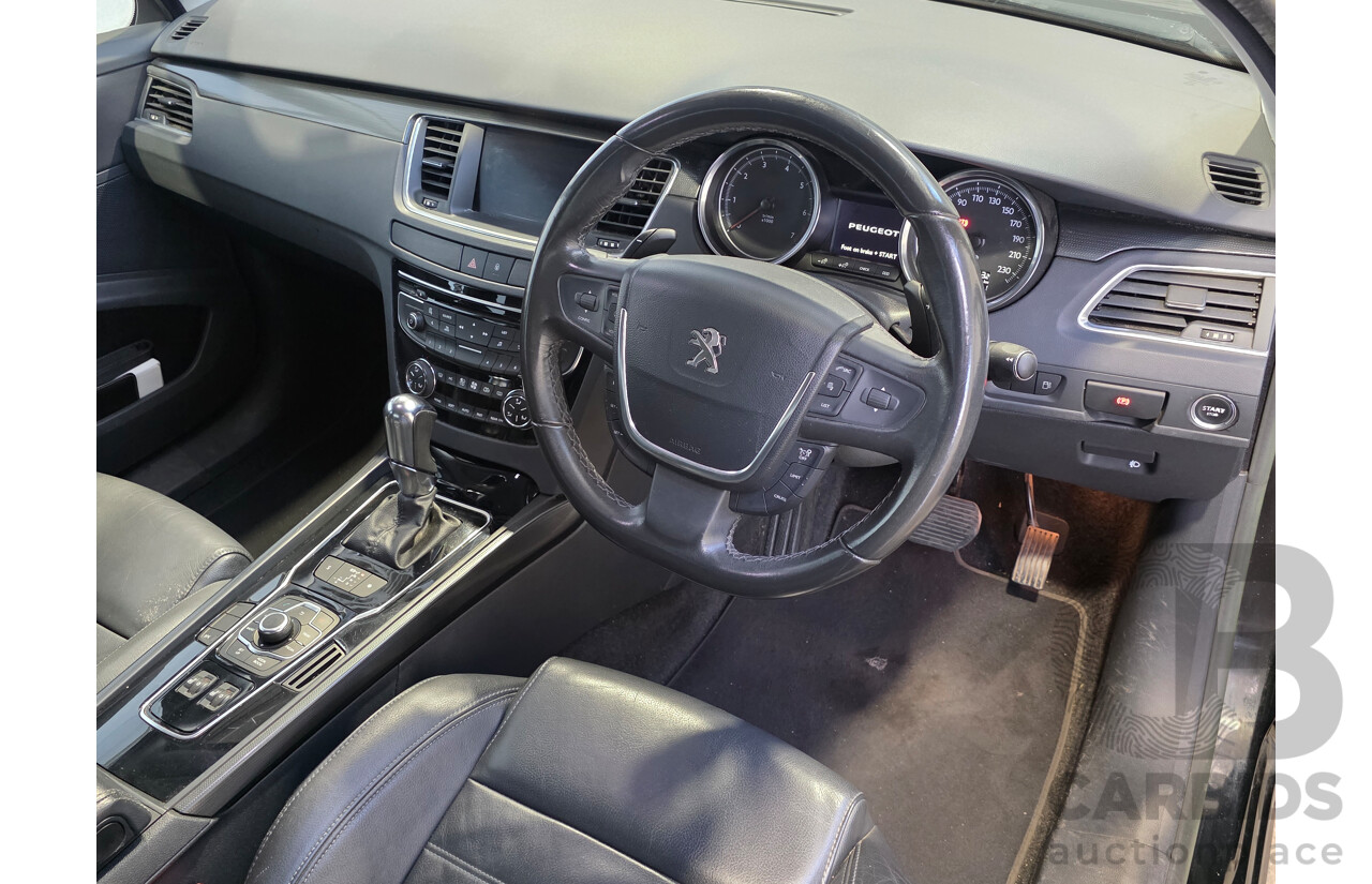 8/2013 Peugeot 508 Allure 1.6T 4d Sedan Black Turbo 1.6L