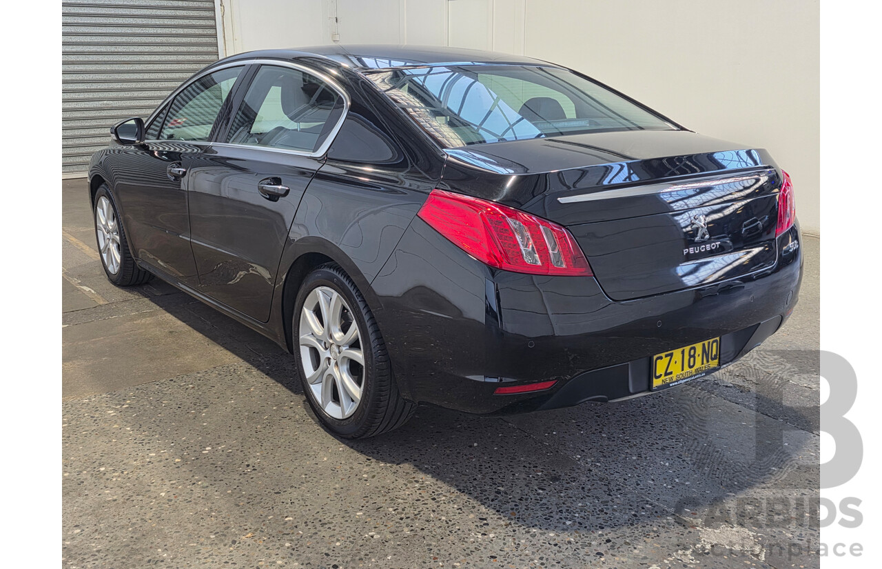 8/2013 Peugeot 508 Allure 1.6T 4d Sedan Black Turbo 1.6L