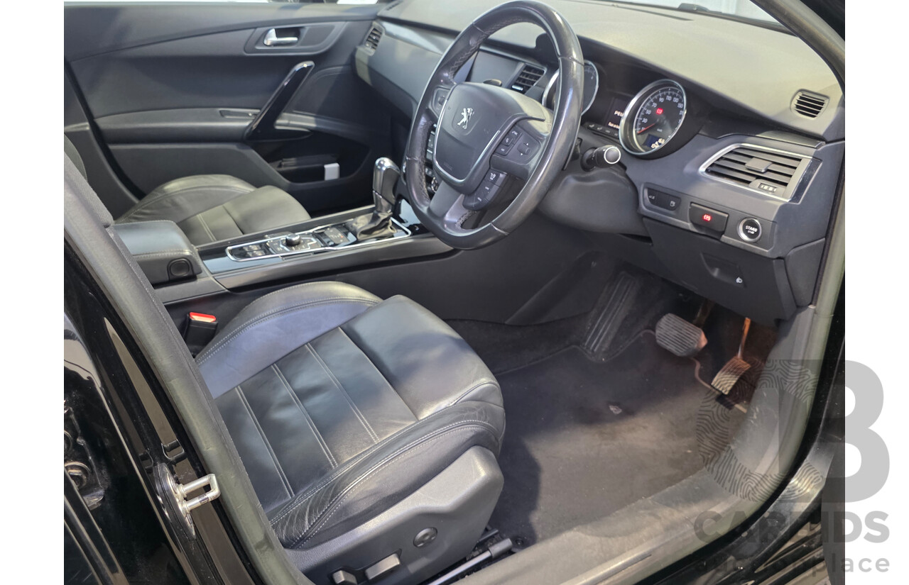 8/2013 Peugeot 508 Allure 1.6T 4d Sedan Black Turbo 1.6L