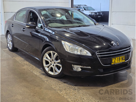 8/2013 Peugeot 508 Allure 1.6T 4d Sedan Black Turbo 1.6L