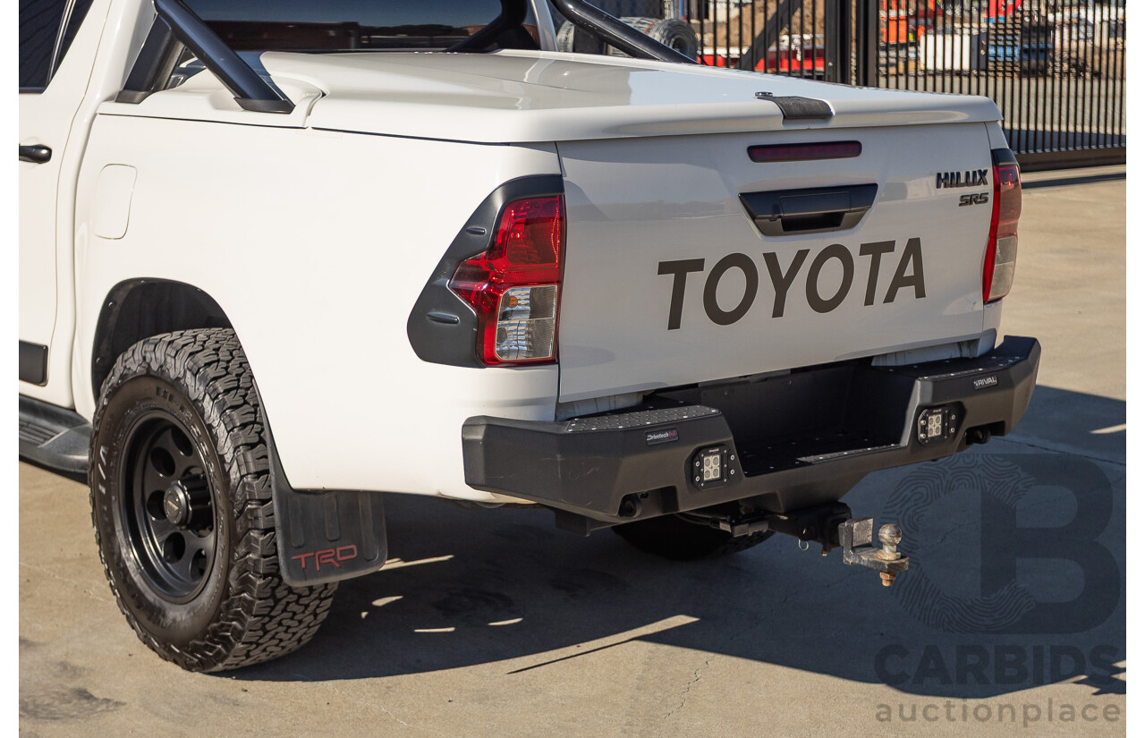 8/2017 Toyota Hilux TRD SR5 (4x4) GUN126R MY17 Dual Cab Utility White Turbo Diesel 2.8L