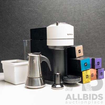 Nespresso Vertuo Next Coffee Machine with Assorted Coffee Capsules