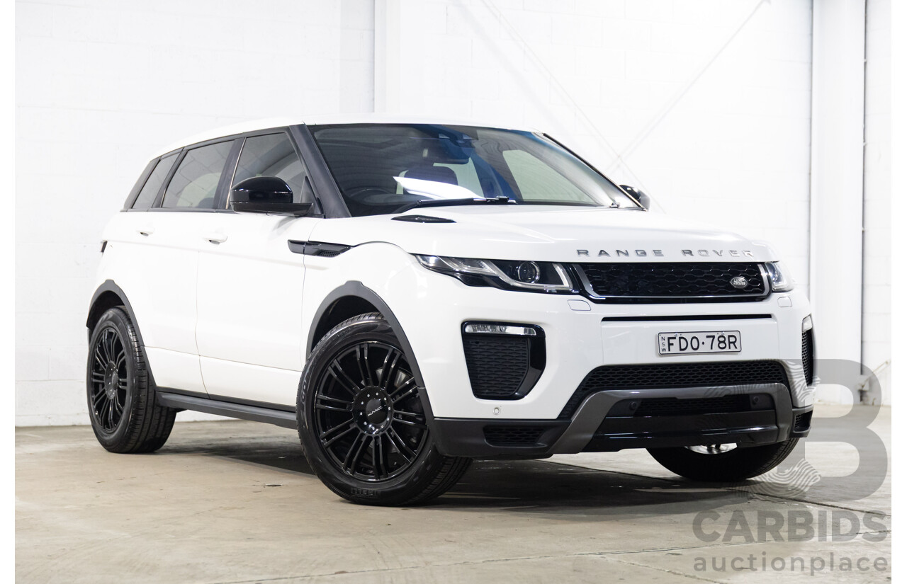 09/2016 Range Rover Evoque Td4 180 HSE DYNAMIC AWD LV MY17 5D Wagon Fuji White Diesel Turbo 2.0L