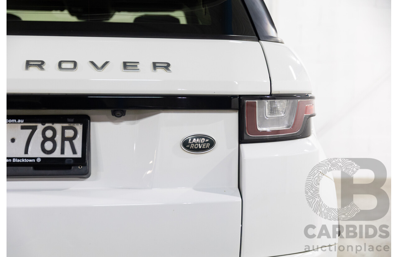 09/2016 Range Rover Evoque Td4 180 HSE DYNAMIC AWD LV MY17 5D Wagon Fuji White Diesel Turbo 2.0L