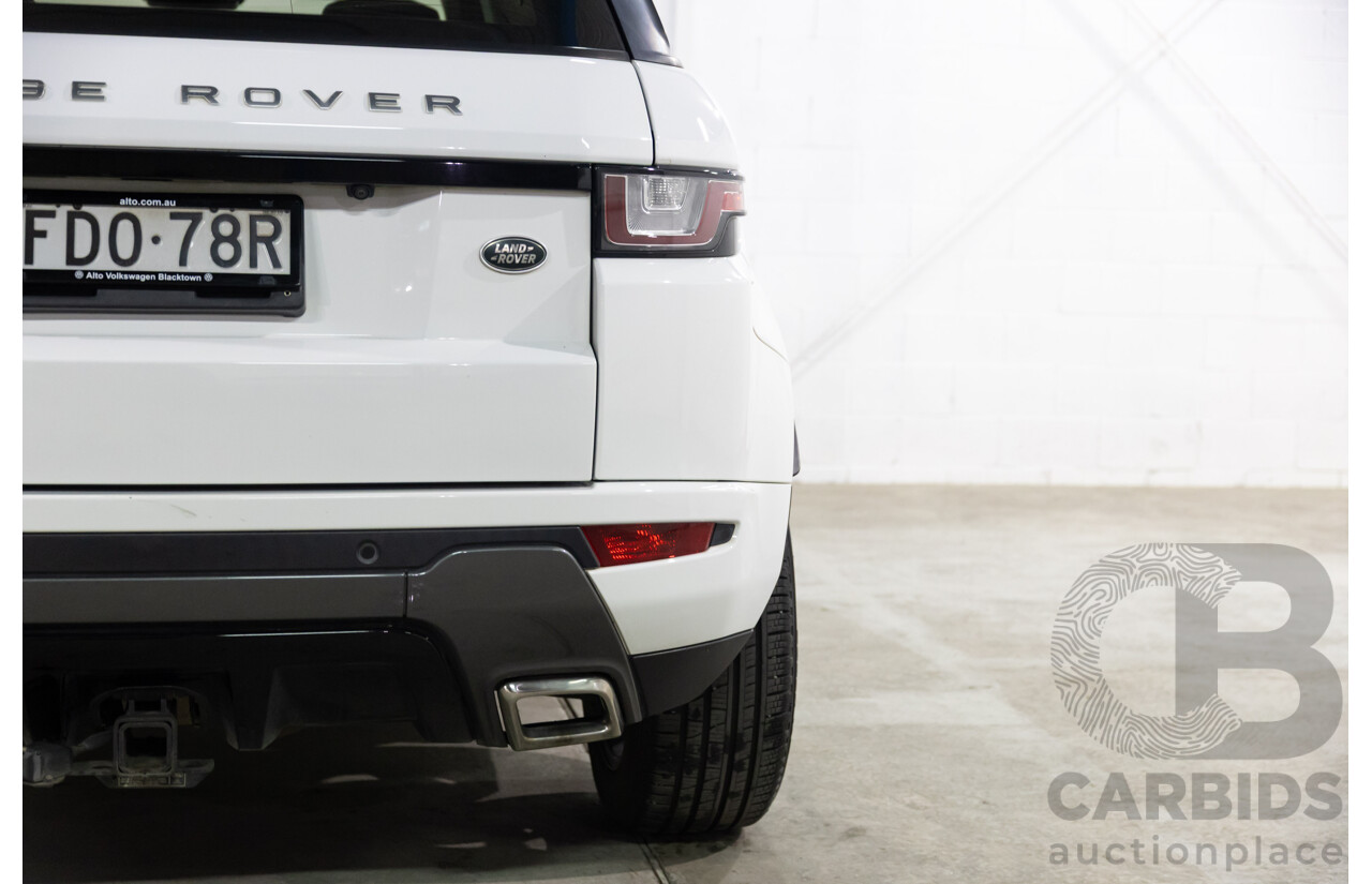 09/2016 Range Rover Evoque Td4 180 HSE DYNAMIC AWD LV MY17 5D Wagon Fuji White Diesel Turbo 2.0L