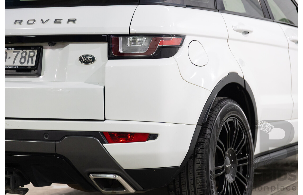 09/2016 Range Rover Evoque Td4 180 HSE DYNAMIC AWD LV MY17 5D Wagon Fuji White Diesel Turbo 2.0L