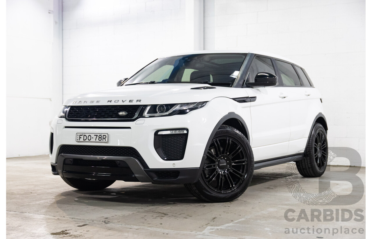 09/2016 Range Rover Evoque Td4 180 HSE DYNAMIC AWD LV MY17 5D Wagon Fuji White Diesel Turbo 2.0L