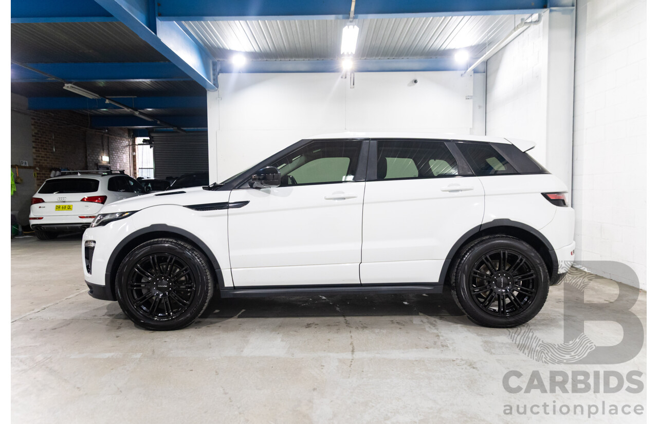 09/2016 Range Rover Evoque Td4 180 HSE DYNAMIC AWD LV MY17 5D Wagon Fuji White Diesel Turbo 2.0L