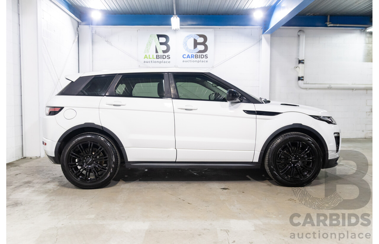 09/2016 Range Rover Evoque Td4 180 HSE DYNAMIC AWD LV MY17 5D Wagon Fuji White Diesel Turbo 2.0L