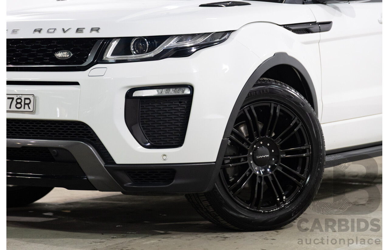 09/2016 Range Rover Evoque Td4 180 HSE DYNAMIC AWD LV MY17 5D Wagon Fuji White Diesel Turbo 2.0L