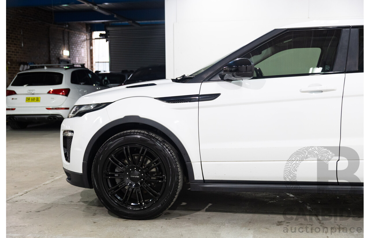 09/2016 Range Rover Evoque Td4 180 HSE DYNAMIC AWD LV MY17 5D Wagon Fuji White Diesel Turbo 2.0L